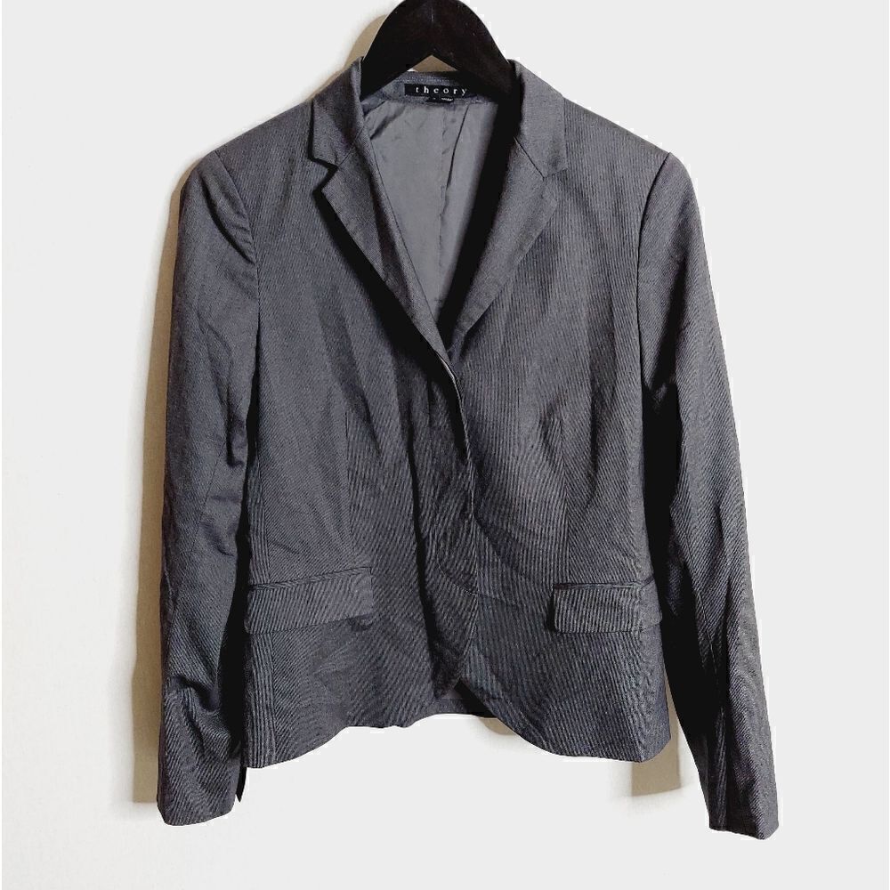 Theory Gray Wool Blazer